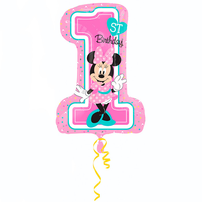 Шар Цифра Минни 1й День рождения / Minnie 1st Birthday (в упаковке) Шар Цифра Минни 1й День рождения / Minnie 1st Birthday (в упаковке)