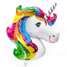 Шар Фигура, Голова единорога / Unicorn Head (в упаковке)