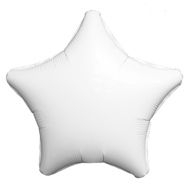Шар Звезда, Белый, Мистик / White (в упаковке)